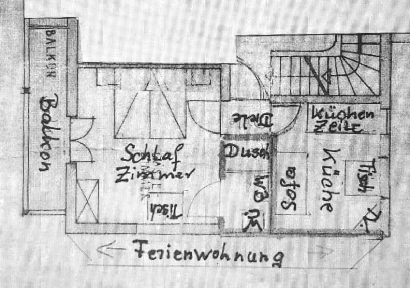 Grundriss Ferienwohnung Bergheimat - Baumann Krün